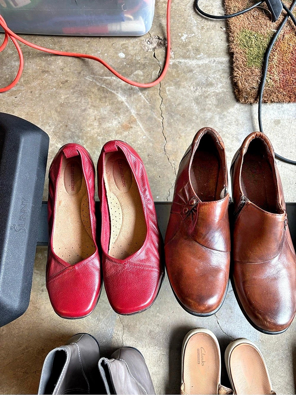 Naturalizer Women's Shoe Lot Brown & Red